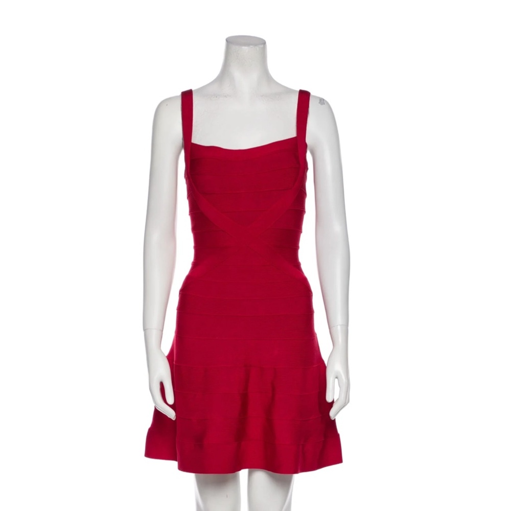 Herve Leger red minidress